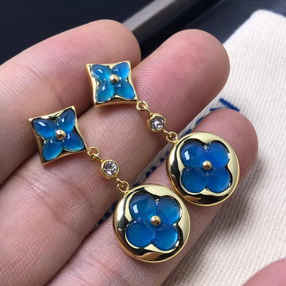 ¡®Lume Jewels¡¯STAR AND SUN AGATE DIAMOND EARRINGS