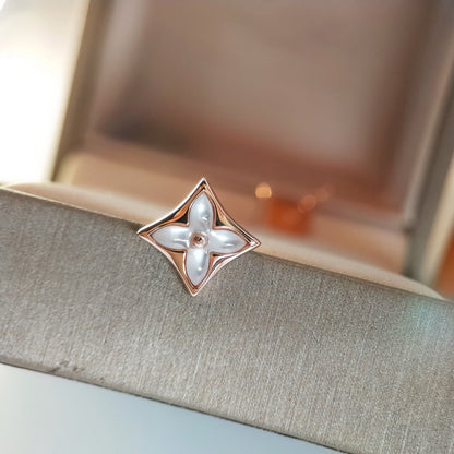 ¡®Lume Jewels¡¯STAR MOP PINK GOLD EARRINGS