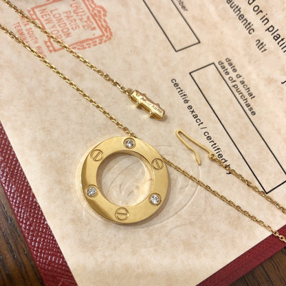¡®Lume Jewels¡¯LOVE NECKLACE 16MM 3 DIAMONDS