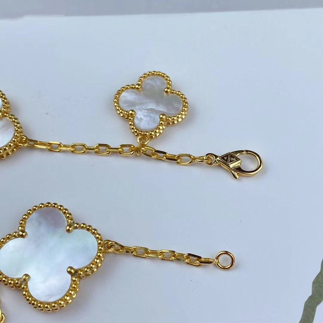 ¡®Lume Jewels¡¯MAGIC CLOVER MOP GOLD BRACELET 5 MOTIFS