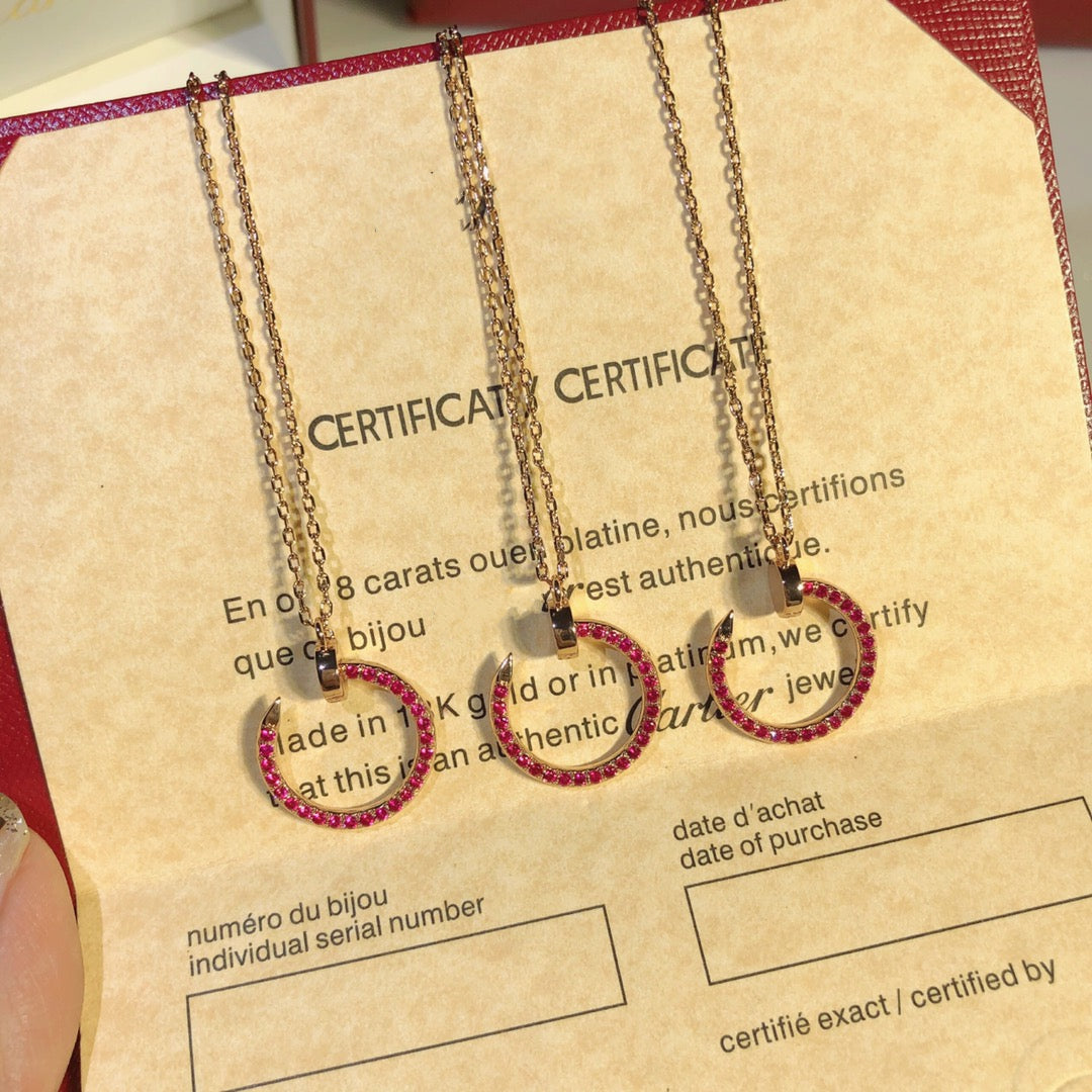 ¡®Lume Jewels¡¯JUSTE NECKLACE GOLD RED DIAMONDS