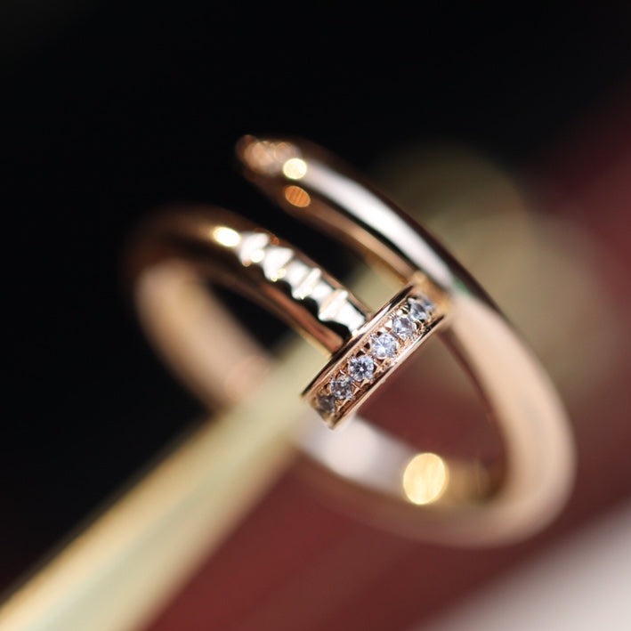 ¡®Lume Jewels¡¯JUSTE RING 2.65MM PINK GOLD DIAMOND