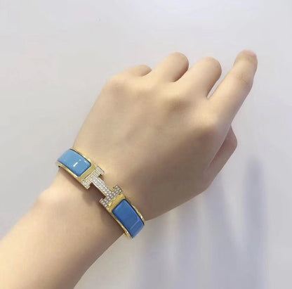 ¡®Lume Jewels¡¯H CLOUD BLUE BRACELET GOLD DIAMOND