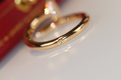 [Lume Jewels]Size 7 ring with real gold and diamonds