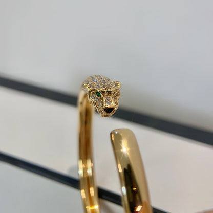 ¡®Lume Jewels¡¯PANTHERE GOLD DIAMOND OPEN BRACELET