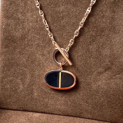 ¡®Lume Jewels¡¯CHAINE VERSO BLACK CERAMIC NECKLACE