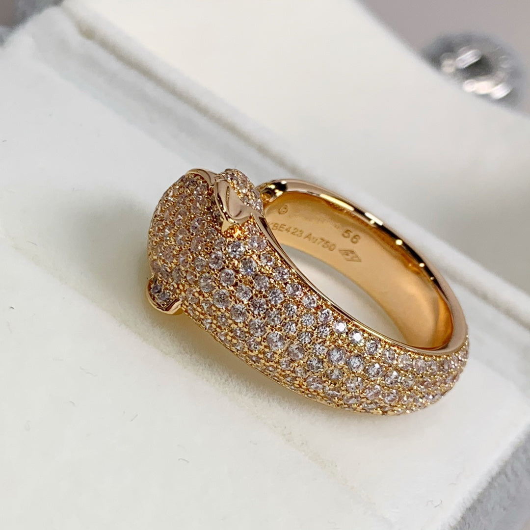 ¡®Lume Jewels¡¯PANTHERE PINK GOLD DIAMOND RING