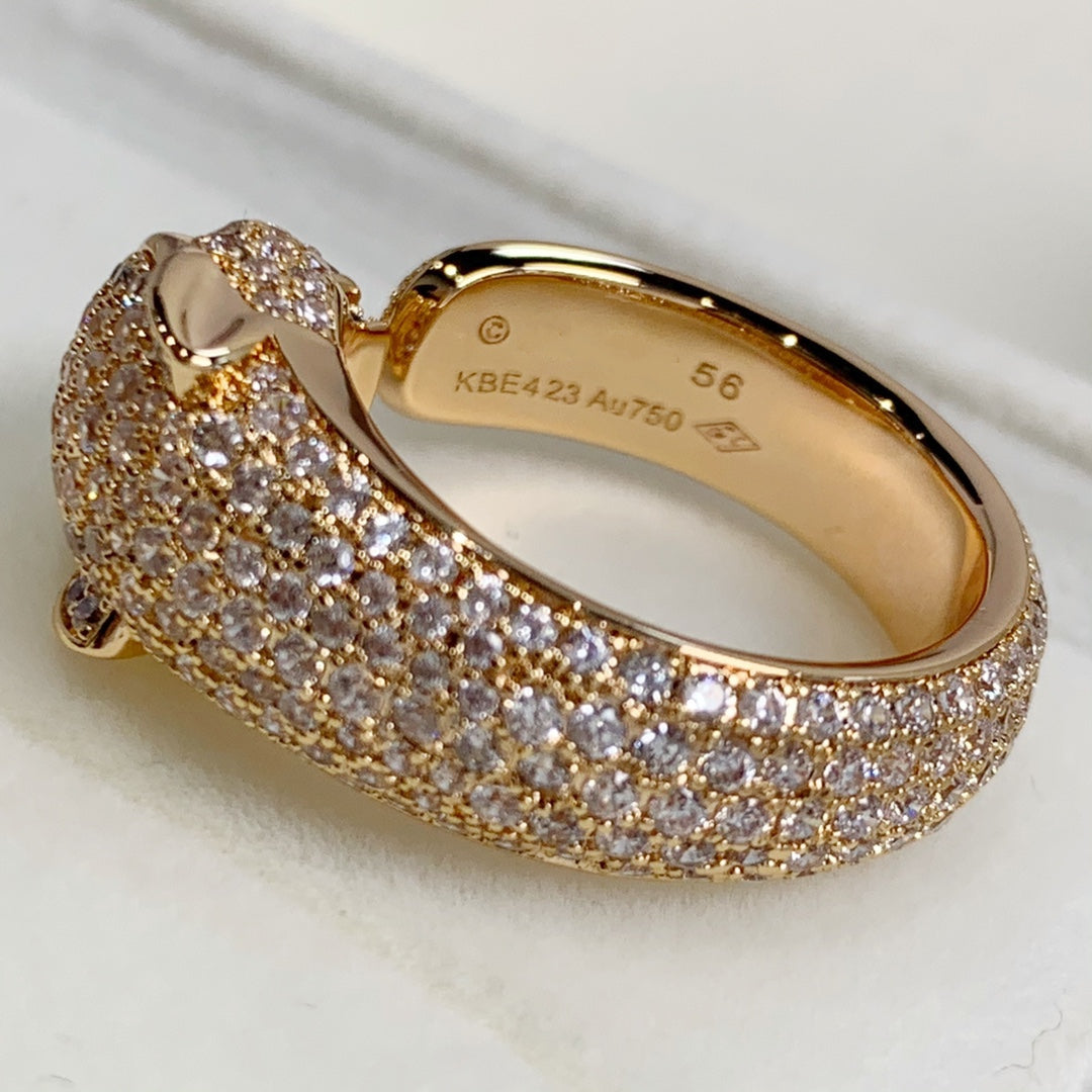 ¡®Lume Jewels¡¯PANTHERE PINK GOLD DIAMOND RING