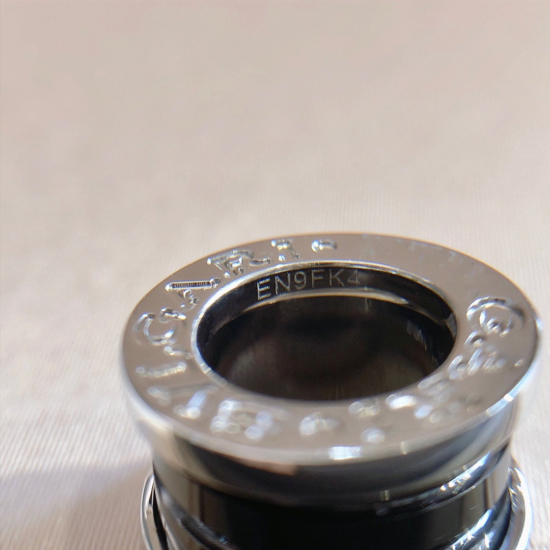 [Lume Jewels]ZERO 1 BLACK CERAMIC SILVER NECKLACE