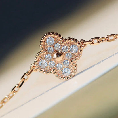 ¡®Lume Jewels¡¯CLOVER 20 MOTIFS DARK MOP DIAMOND  NECKLACE