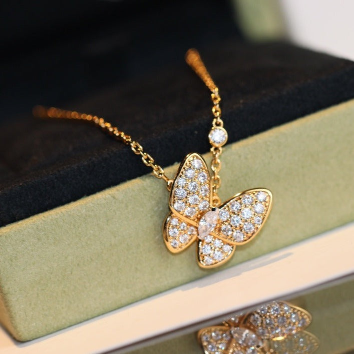 ¡®Lume Jewels¡¯BUTTERFLY DIAMOND NECKLACE