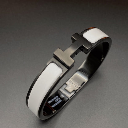 ¡®Lume Jewels¡¯H BRACELET 12MM BLACK WHITE CERAMIC