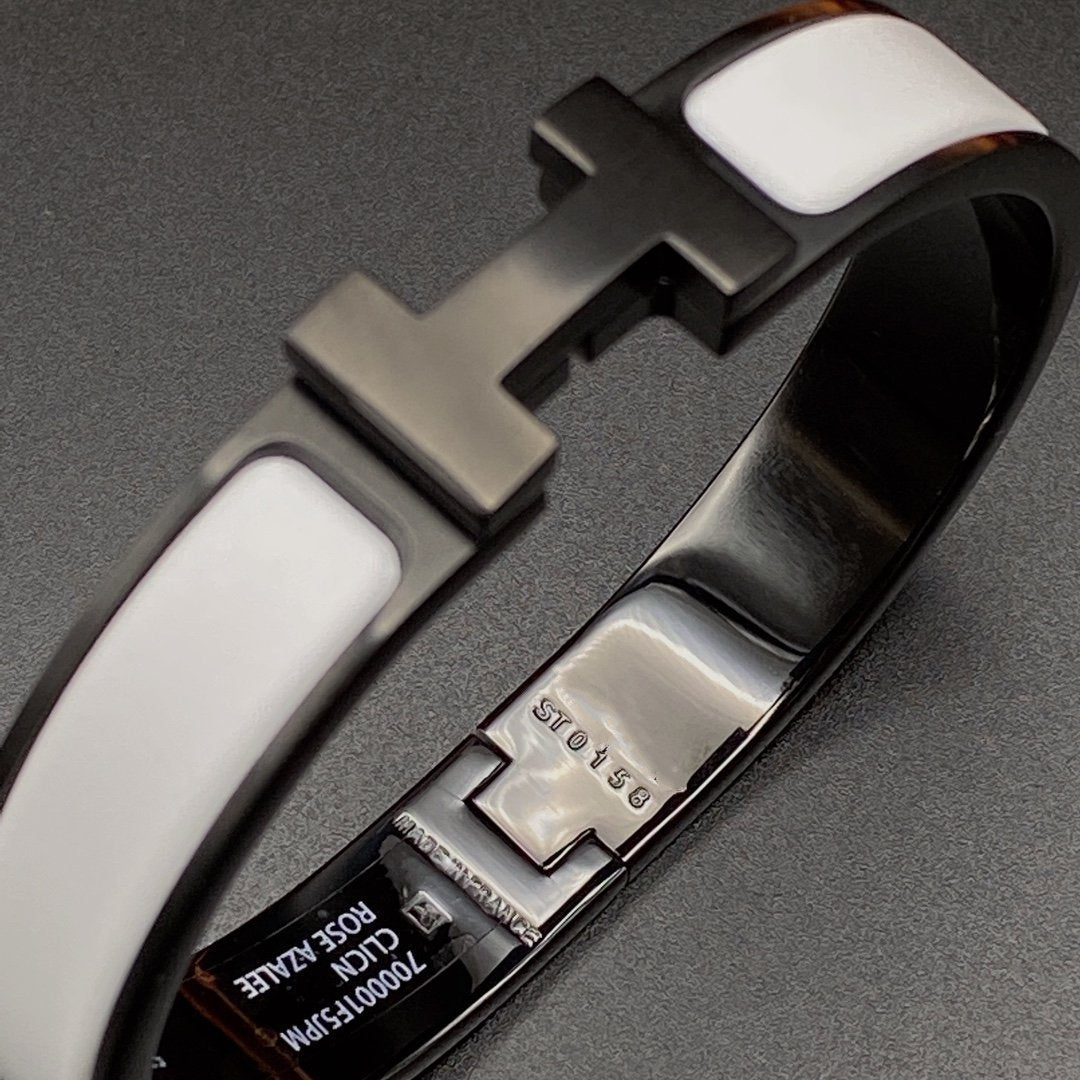 ¡®Lume Jewels¡¯H BRACELET 12MM BLACK WHITE CERAMIC