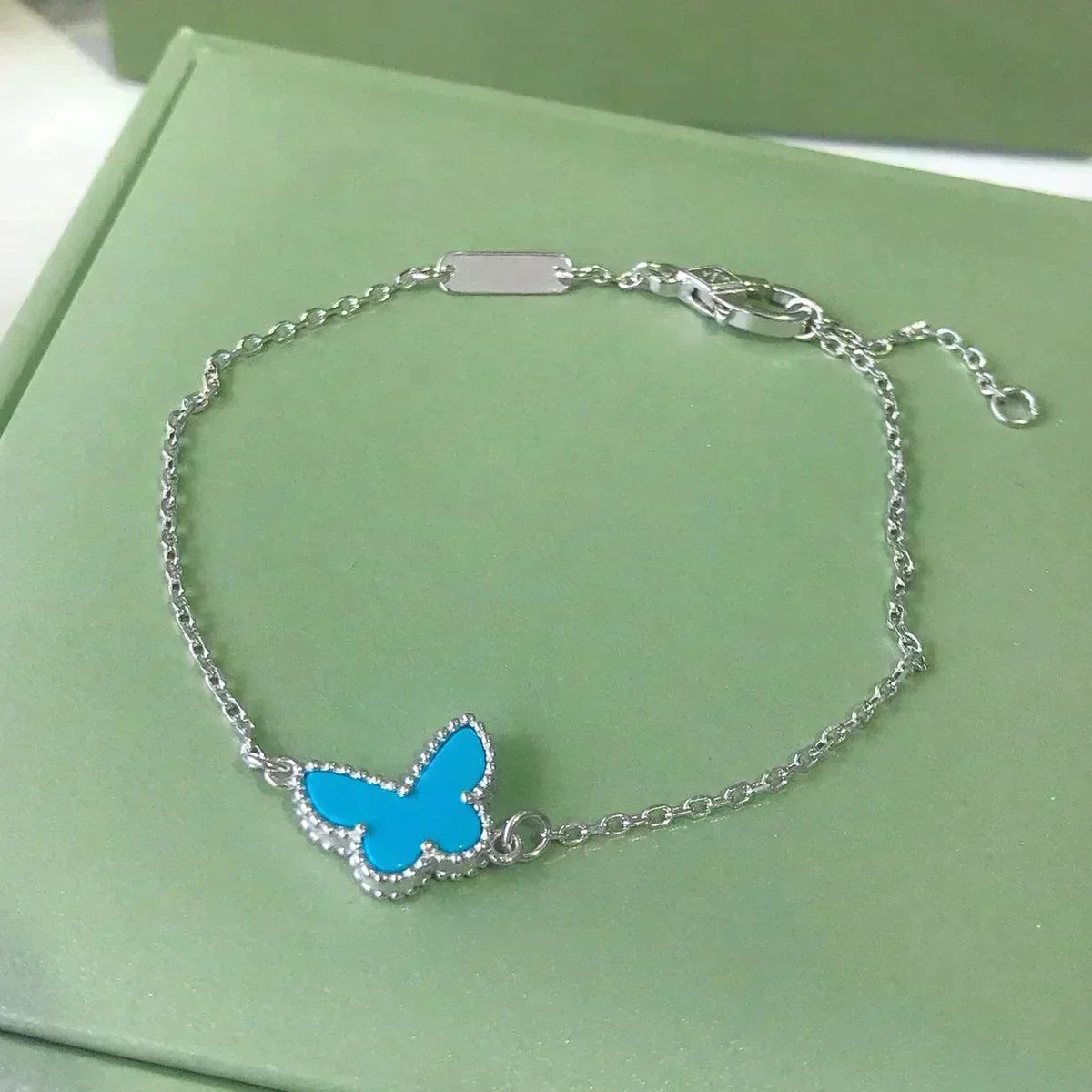 ¡®Lume Jewels¡¯BUTTERFLY TURQUOISE BUTTERFLY BRACELET SILVER