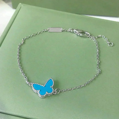 ¡®Lume Jewels¡¯BUTTERFLY TURQUOISE BUTTERFLY BRACELET SILVER