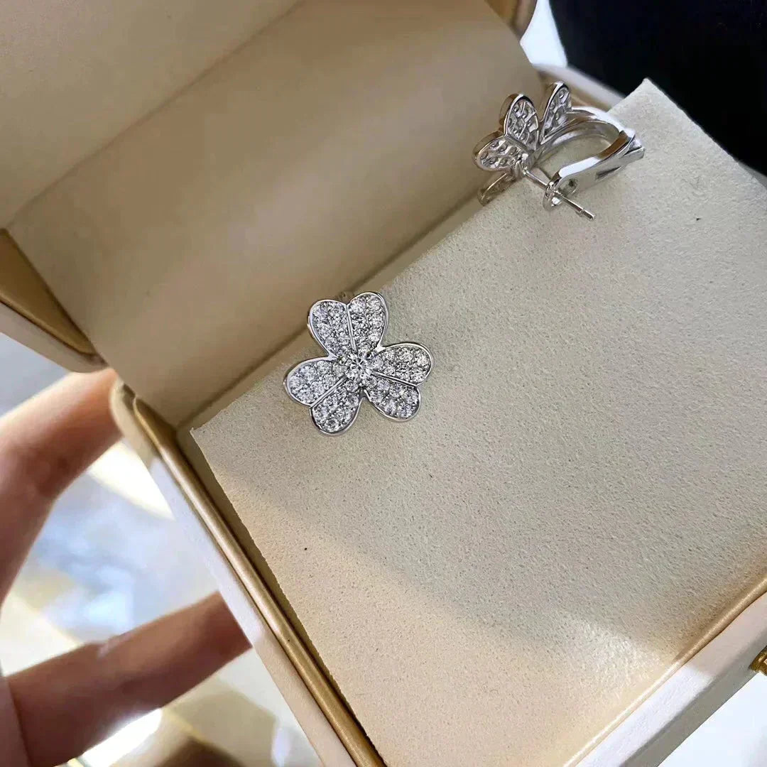 ¡®Lume Jewels¡¯CLOVER COMOS DIAMOND EARRINGS SILVER