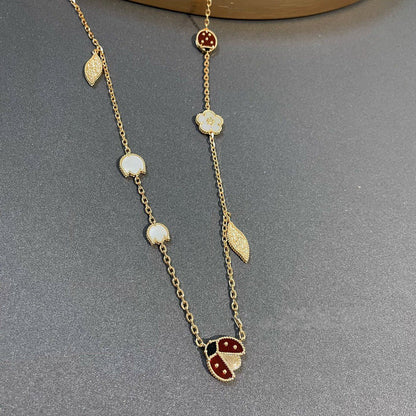 ¡®Lume Jewels¡¯LUCKY SPRING 15 MOTIFS GOLD NECKLACE
