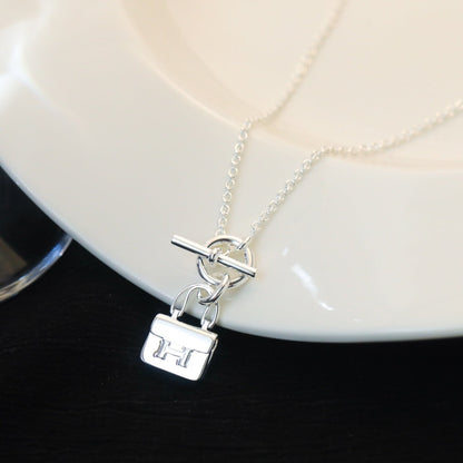 ¡®Lume Jewels¡¯POP H PEDANT SILVER NECKLACE