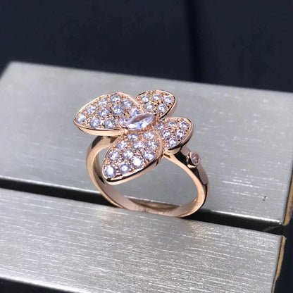 ¡®Lume Jewels¡¯BUTTERFLY PINK GOLD DIAMOND RING