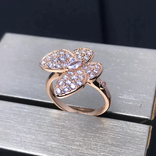 ¡®Lume Jewels¡¯BUTTERFLY PINK GOLD DIAMOND RING