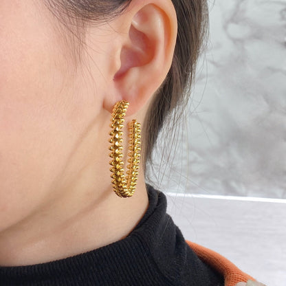¡®Lume Jewels¡¯CLASH LARGE HOOP EARRINGS