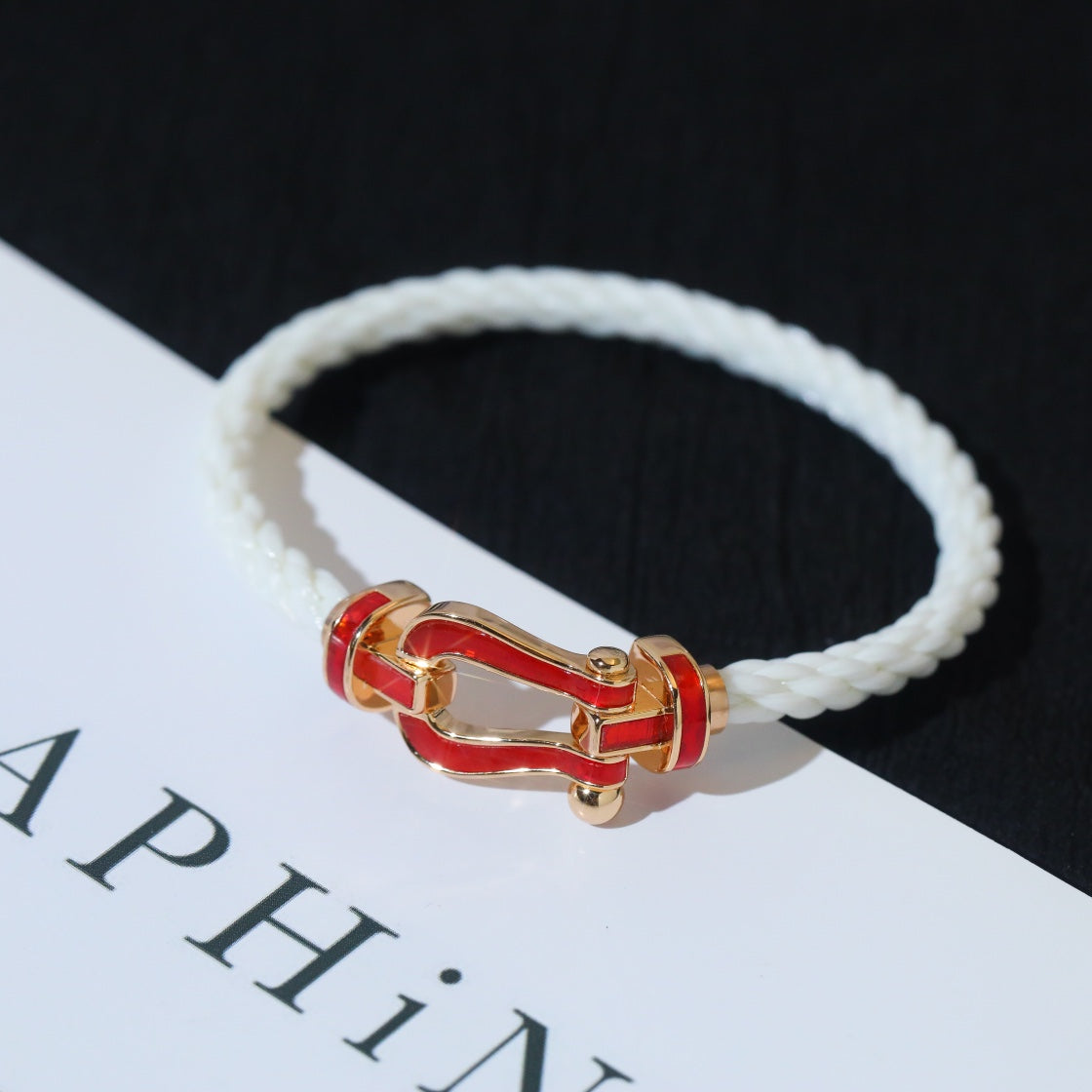 ¡®Lume Jewels¡¯FORCE 10 WHITE TEXTILE DIAMOND PAVED
