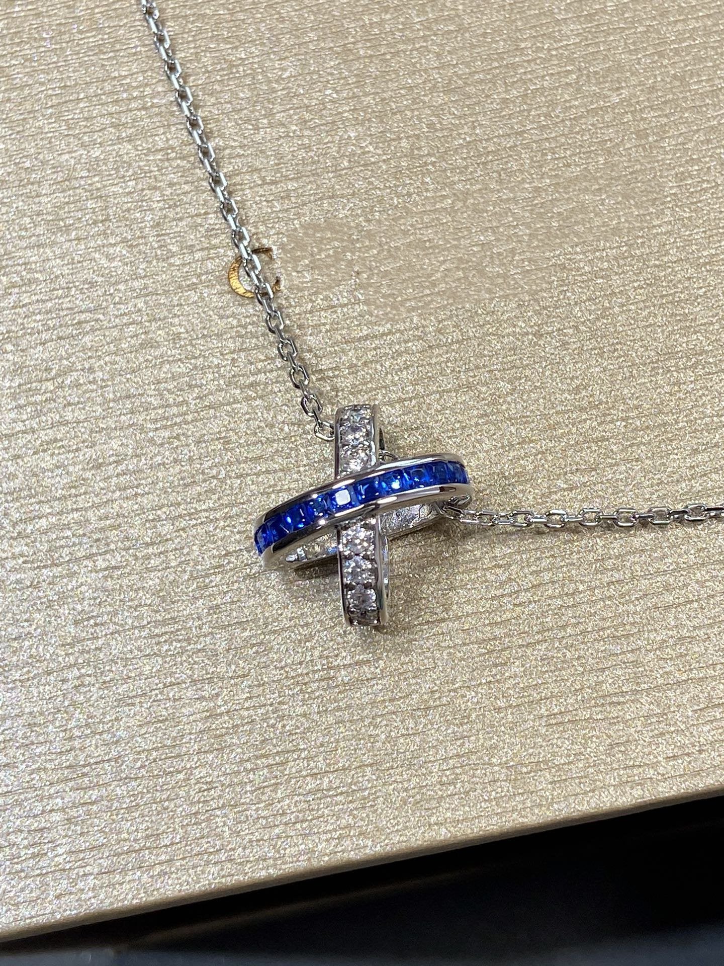 ¡®Lume Jewels¡¯LIENS DIAMOND SILVER NECKLACE