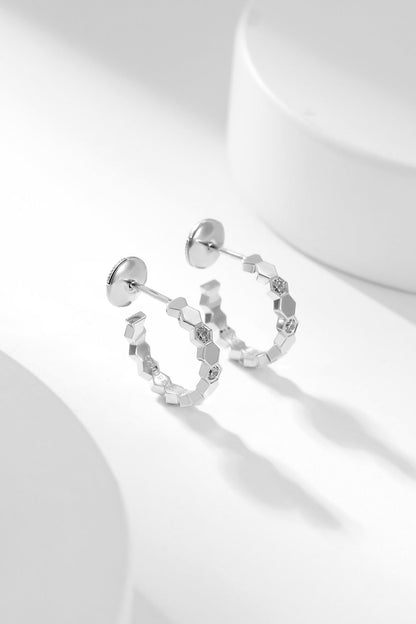 ¡®Lume Jewels¡¯BEE LOVE DIAMOND HOOP EARRINGS