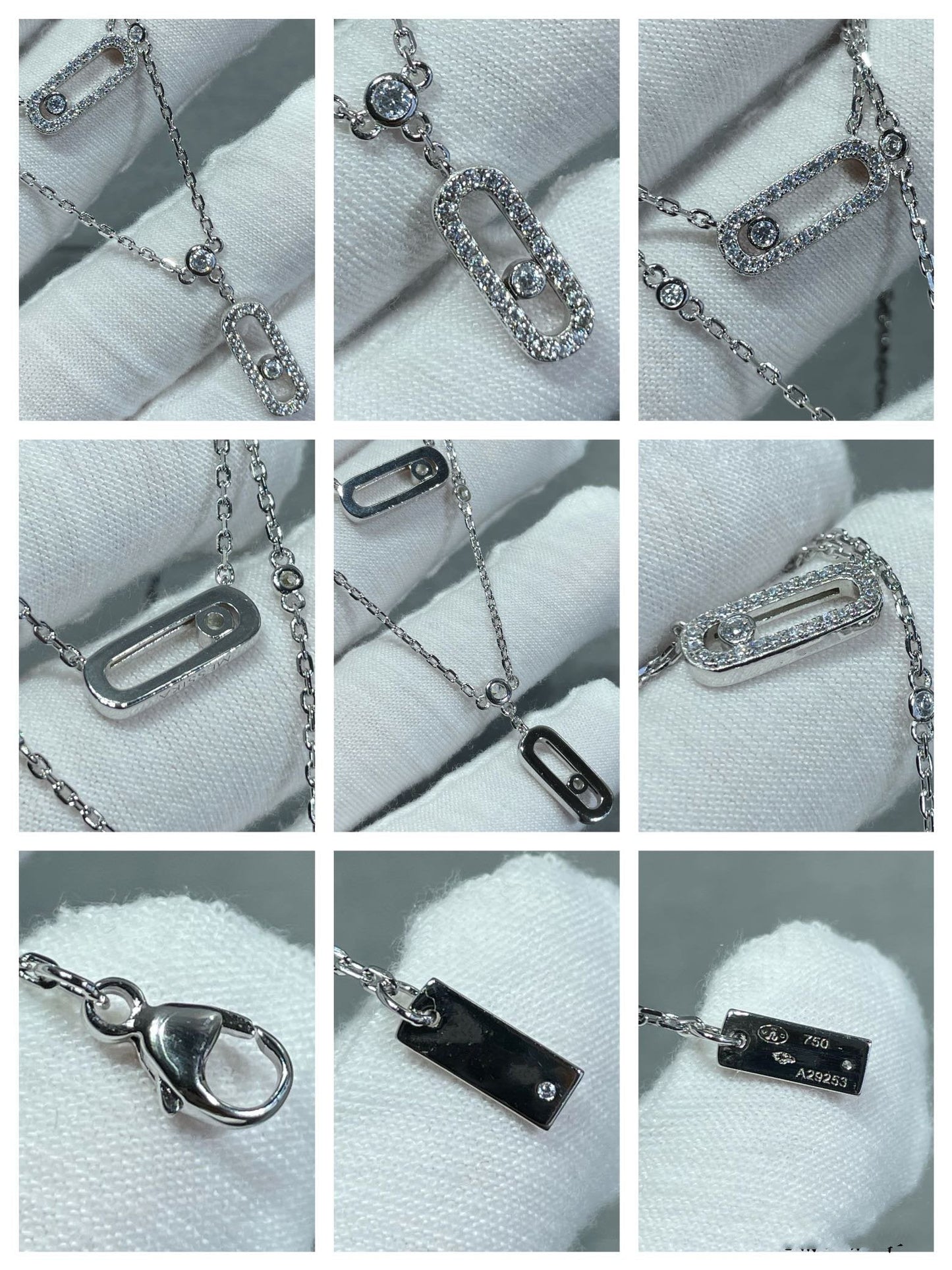 [Lume Jewels]MOVE 2 ROW DIAMOND NECKLACE