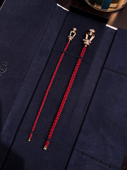 ¡®Lume Jewels¡¯FORCE 10 HALF DIAMOND PINK GOLD RED CORDERI LARGE AND MEDIUM MODEL