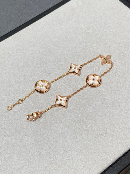 ¡®Lume Jewels¡¯STAR AND SUN 5 MOTIF MOP PINK GOLD BRACELET