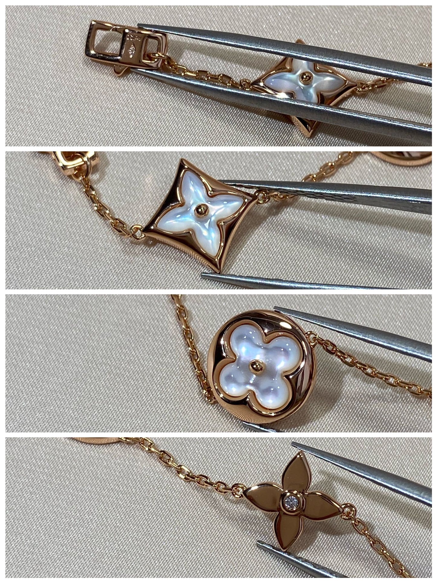 ¡®Lume Jewels¡¯STAR AND SUN 5 MOTIF MOP PINK GOLD BRACELET