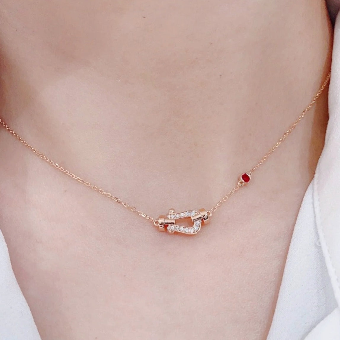 ¡®Lume Jewels¡¯FORCE 10 DIAMOND PINK GOLD NECKLACE