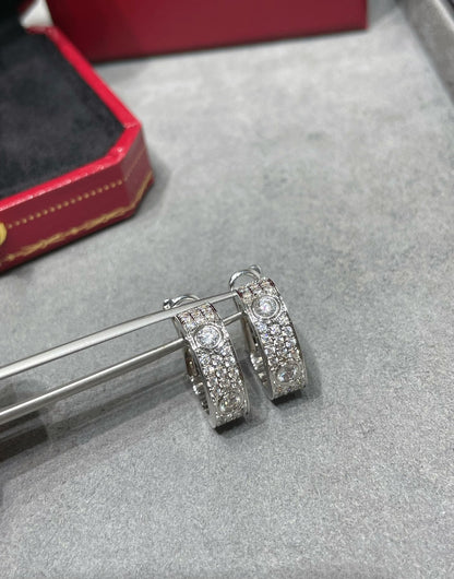 ¡®Lume Jewels¡¯LOVE 5.5MM DIAMOND PAVED EARRINGS