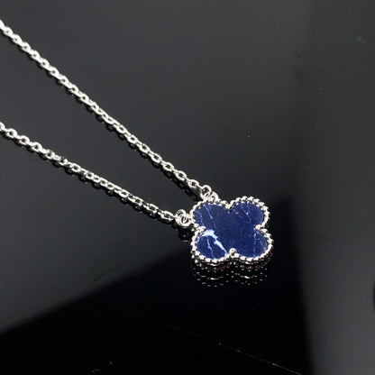 ¡®Lume Jewels¡¯CLOVER PIETERSITE SILVER LONG NECKLACE