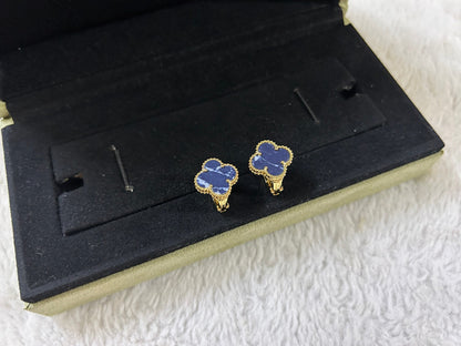 ¡®Lume Jewels¡¯CLOVER PIETERSITE MEDIUM STUD EARRINGS