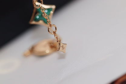¡®Lume Jewels¡¯STAR AND SUN 4 MOTIF PINK GOLD MALACHITE BRACELET