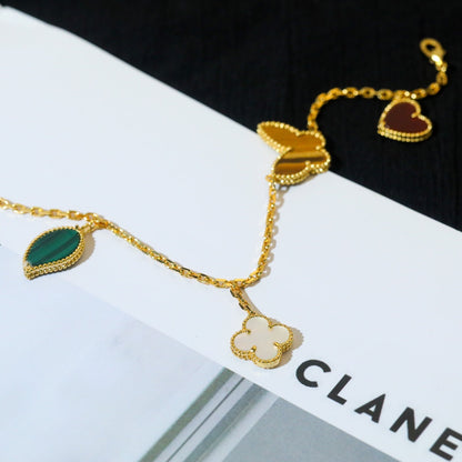 ¡®Lume Jewels¡¯LUCKY SPRING 5 MOTIF GOLD BRACELET