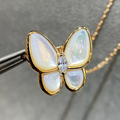 ¡®Lume Jewels¡¯BUTTERFLY MOP DIAMOND NECKLACE