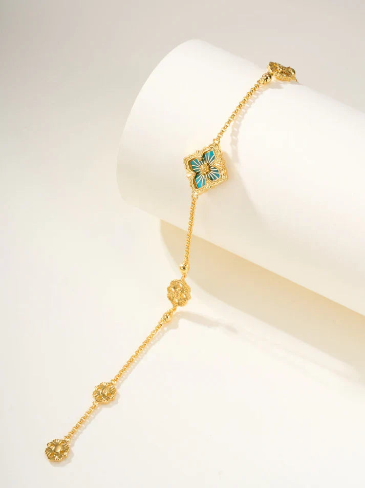 [Lume Jewels]B.C.L ENAMELED One-Flower Bracelet£¨Various Colors)