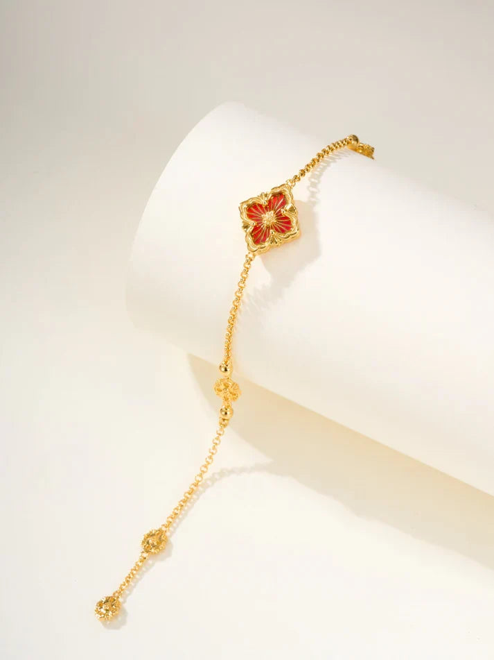 [Lume Jewels]B.C.L ENAMELED One-Flower Bracelet£¨Various Colors)