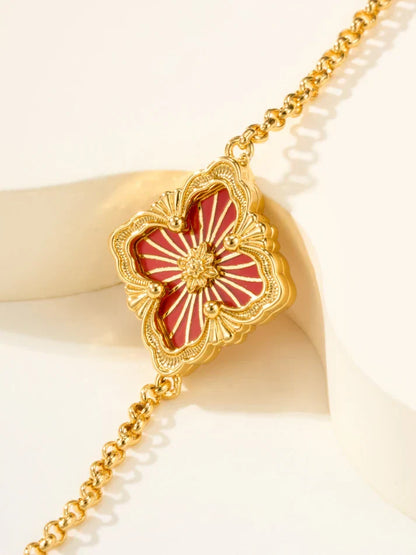 [Lume Jewels]B.C.L ENAMELED One-Flower Bracelet£¨Various Colors)