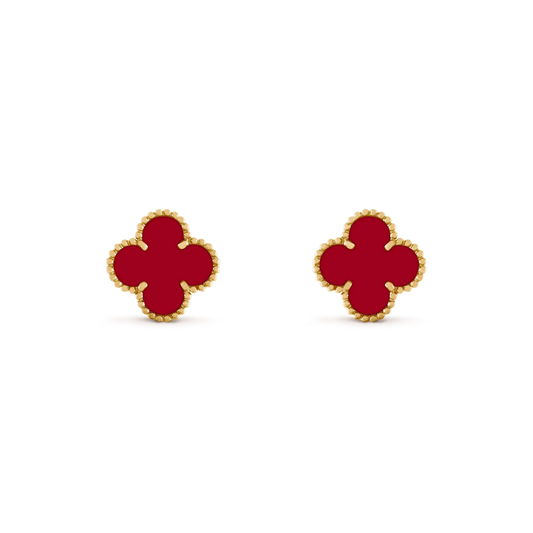 ¡®Lume Jewels¡¯CLOVER MEDIUM 1 MOTIFS CARNELIAN  EARRINGS