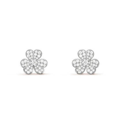 ¡®Lume Jewels¡¯CLOVER COMOS DIAMOND EARRINGS SILVER