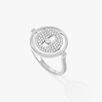 [Lume Jewels]LUCKY MOVE PAVED SILVER DIAMOND RING