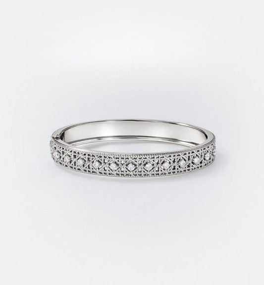 [Lume Jewels] 2026 WOVEN-PATTERN BRACELET SET WITH FULL DIAMOND INLAY THREE-COLORS