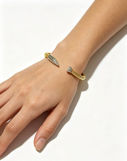 [Lume Jewels]Open threaded nail bracelet