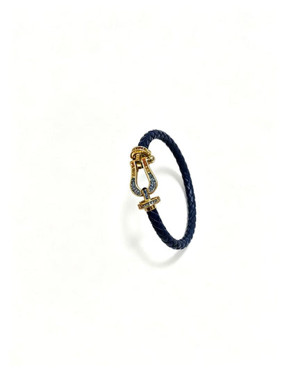 ¡®Lume Jewels2026 New Horseshoe Buckle Leather Couple Bracelet