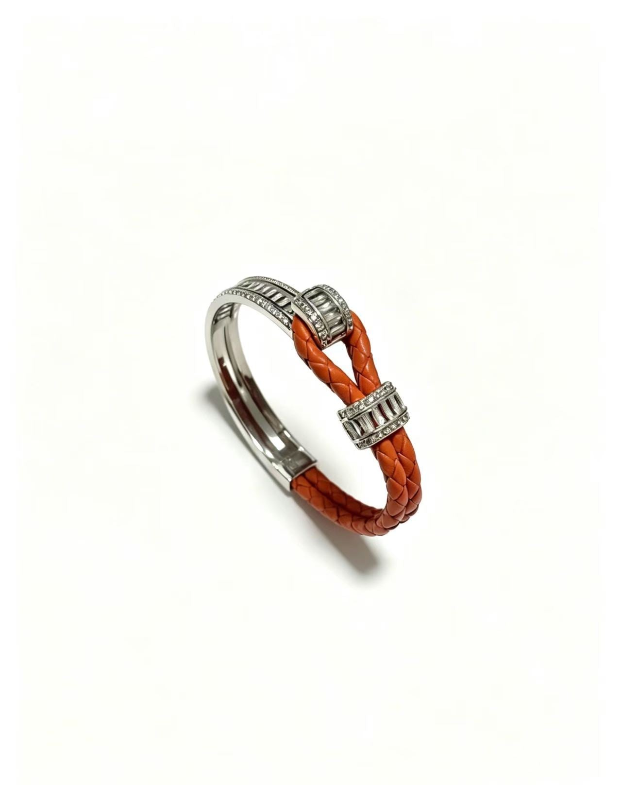 ¡®Lume Jewels2026 New Half-Diamond Horseshoe Buckle Bangle