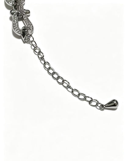¡®Lume JewelsDiamond-studded Horseshoe Bracelet